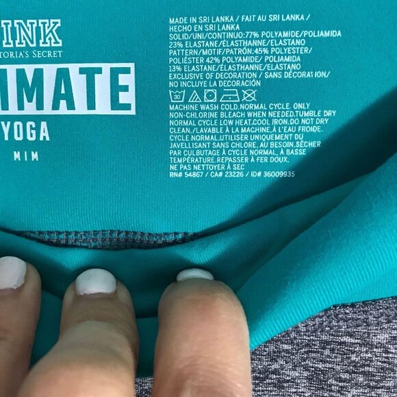 Pink Ultimate Womens Grey Yoga Pant Size M - Picture 5 of 5